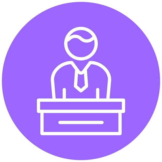 Director ejecutivo de Vector Design Icon Style