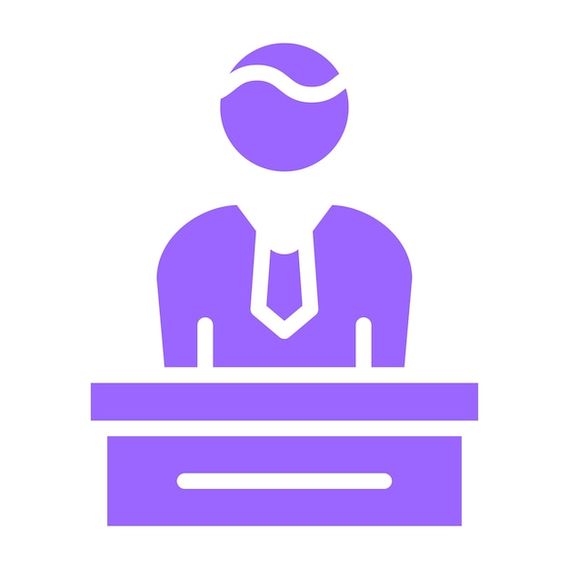 Director ejecutivo de Vector Design Icon Style