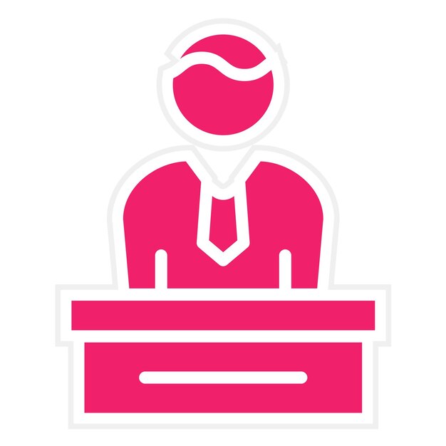 Director ejecutivo de Vector Design Icon Style