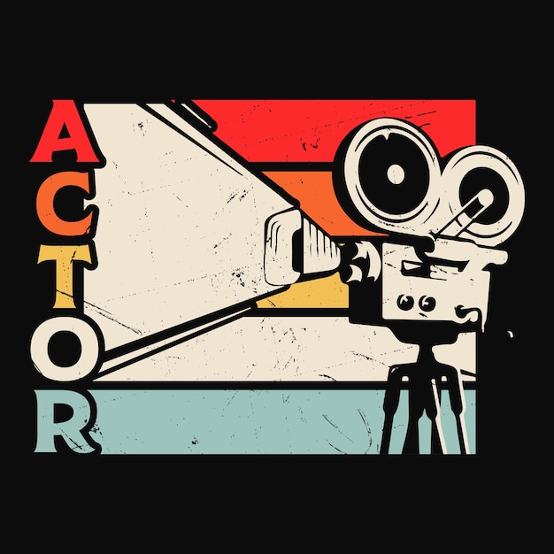 Director de teatro gracioso diseño de camisetas de teatro retro vintage