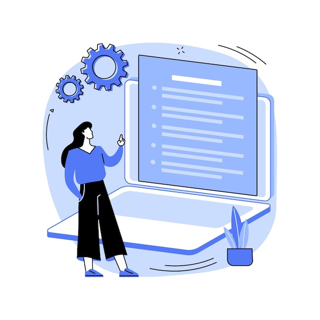 Directrices de identidad concepto abstracto ilustración vectorial