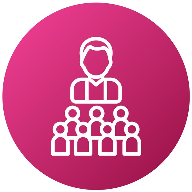 Directrices para los miembros del diseño vectorial Estilo del icono
