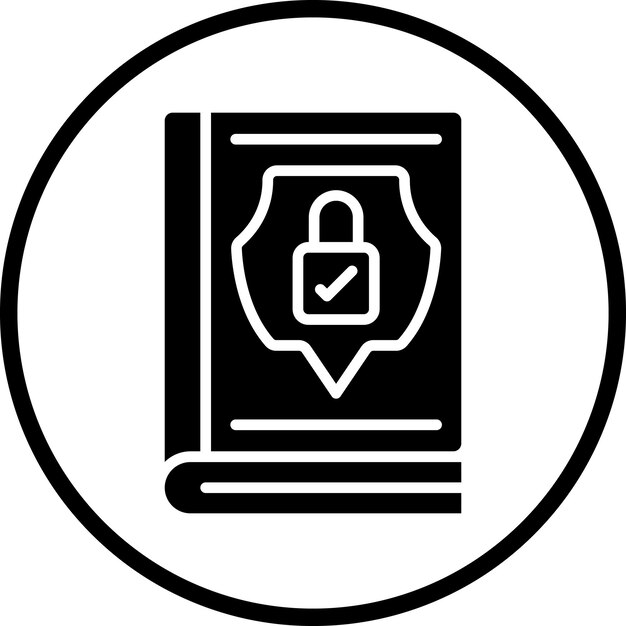 Directrices de privacidad de diseño vectorial Estilo del icono