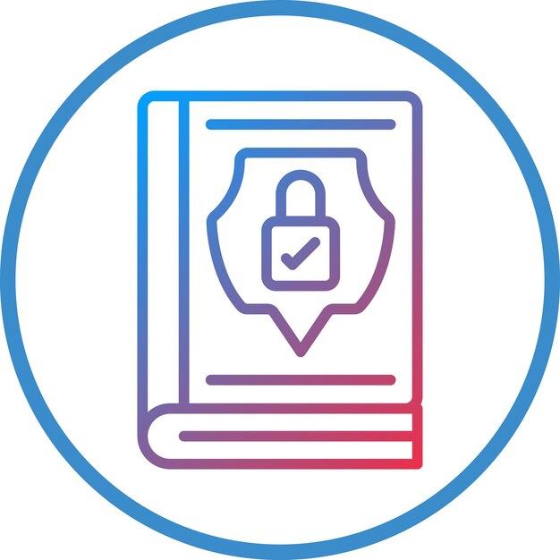 Directrices de privacidad de diseño vectorial Estilo del icono
