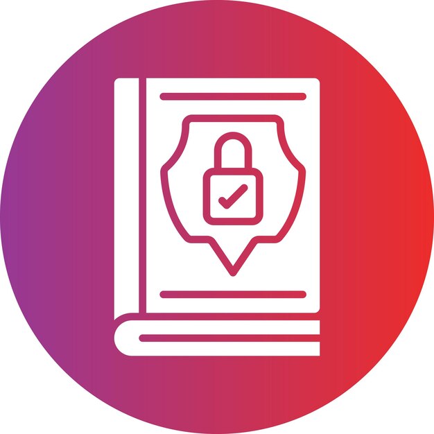 Directrices de privacidad de diseño vectorial Estilo del icono