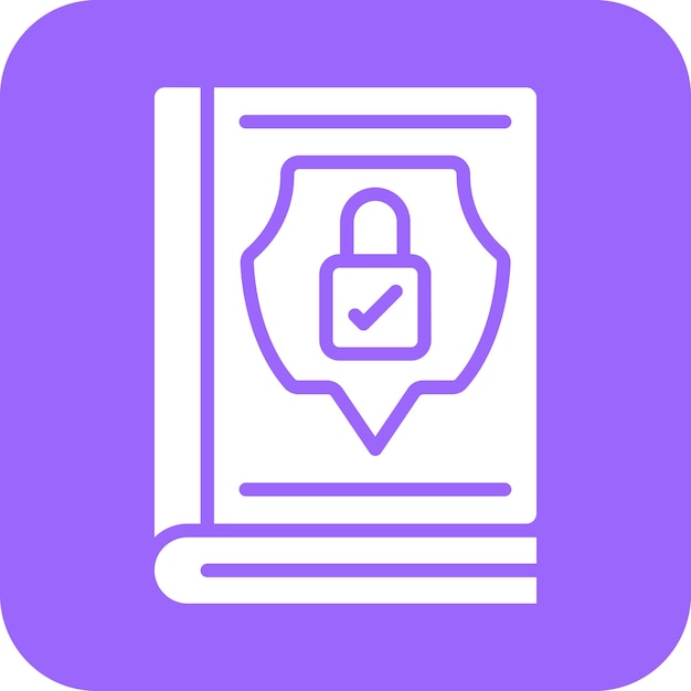Directrices de privacidad de diseño vectorial Estilo del icono
