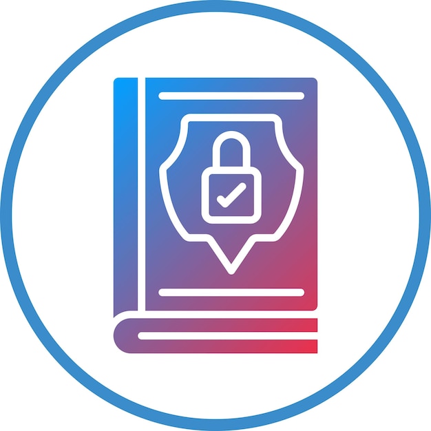 Directrices de privacidad de diseño vectorial Estilo del icono