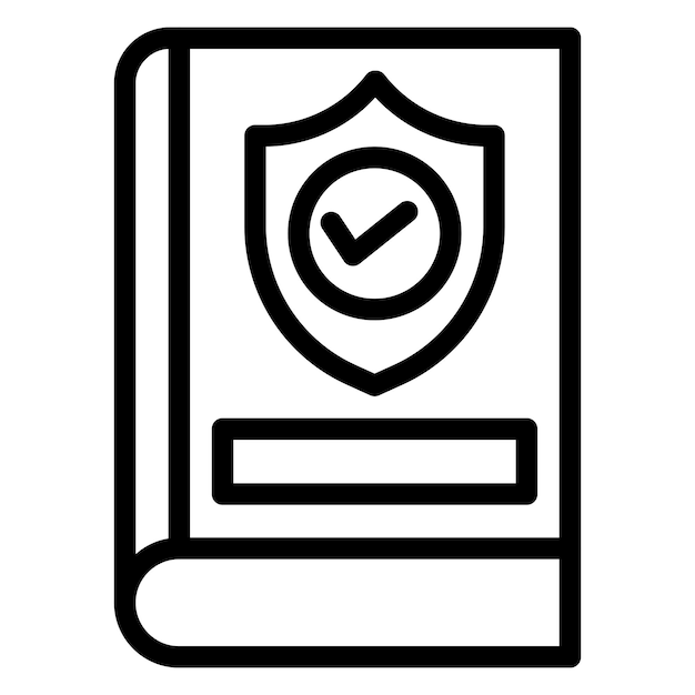 Directrices de seguridad de diseño vectorial Estilo del icono