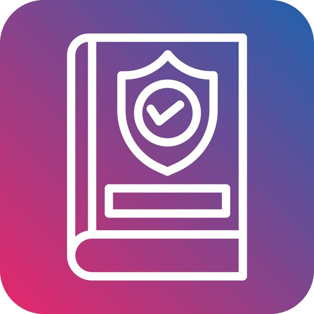 Directrices de seguridad de diseño vectorial Estilo del icono