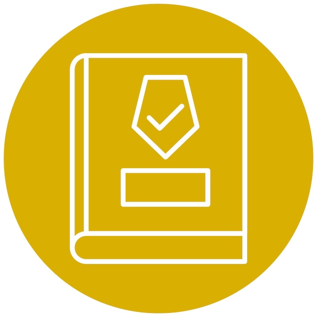 Directrices de seguridad de diseño vectorial Estilo del icono