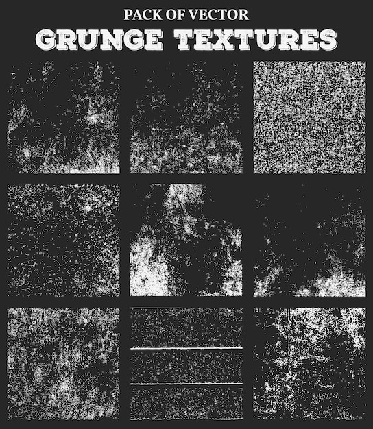 Dirty grunge abstract cuadros cuadrados texturas conjunto de fondo