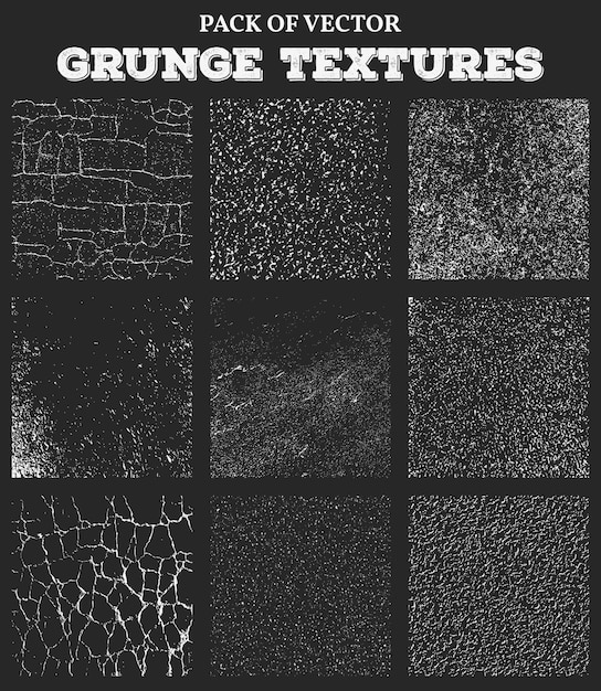 Dirty grunge abstract cuadros cuadrados texturas conjunto de fondo