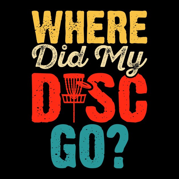 Disc Golf Player Funny Disc Golfer Retro Vintage Disc Golf Camiseta Diseño