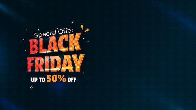 Discote de venta del Viernes Negro banner web diseño vectorial