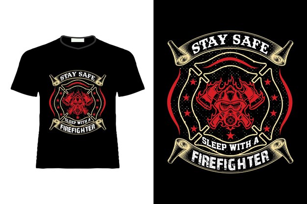 DISEÑO DE CAMISETA DE BOMBERO