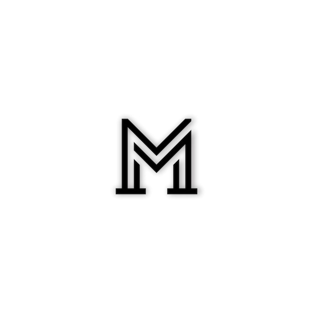 DISEÑO DE LOGOTIPO DE LETRA M Y M