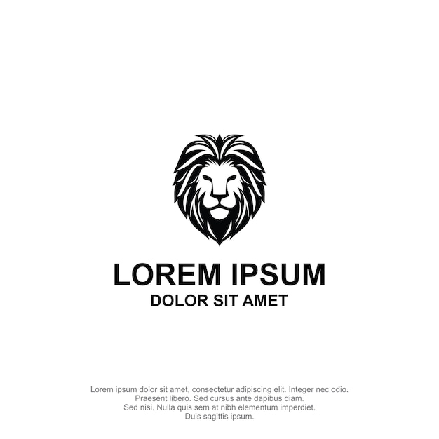 DISEÑO DE LOGOTIPO LION HEAD