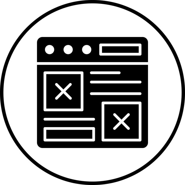 Diseñador de diseño Imagen vectorial de íconos Se puede usar para periodismo