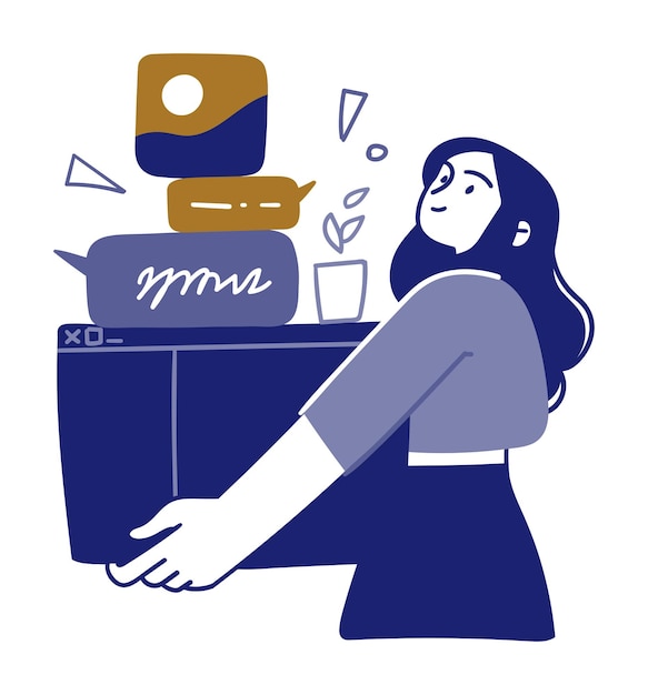 Diseñador gráfico en el espacio de trabajo creativo