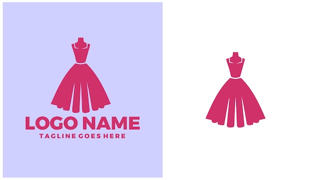 Diseñador de moda diseñador de prendas de vestir diseñador de ropa estilista de moda diseño de logotipo único ilustración