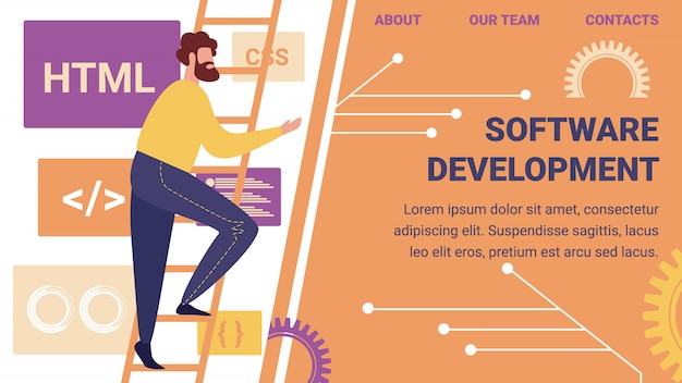 Diseñador de sitios web y reunión de desarrolladores de programadores