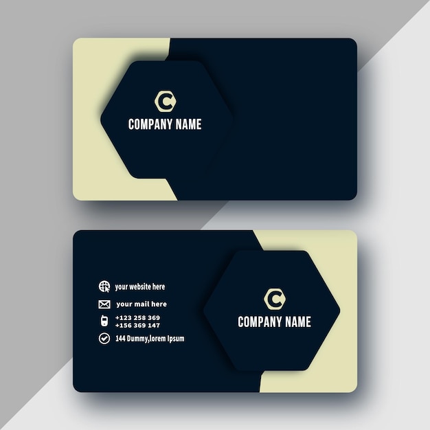 Diseñador de tarjetas de visita creativo