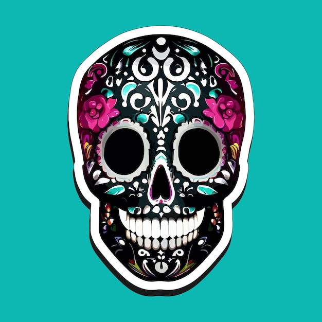 Diseñan pegatinas de calaveras mexicanas para celebrar el día de muertos