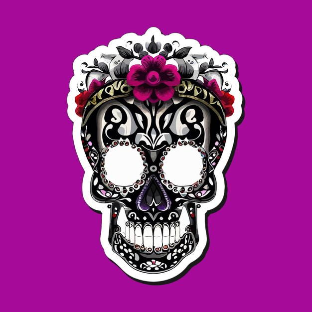 Diseñan pegatinas de calaveras mexicanas para celebrar el día de muertos