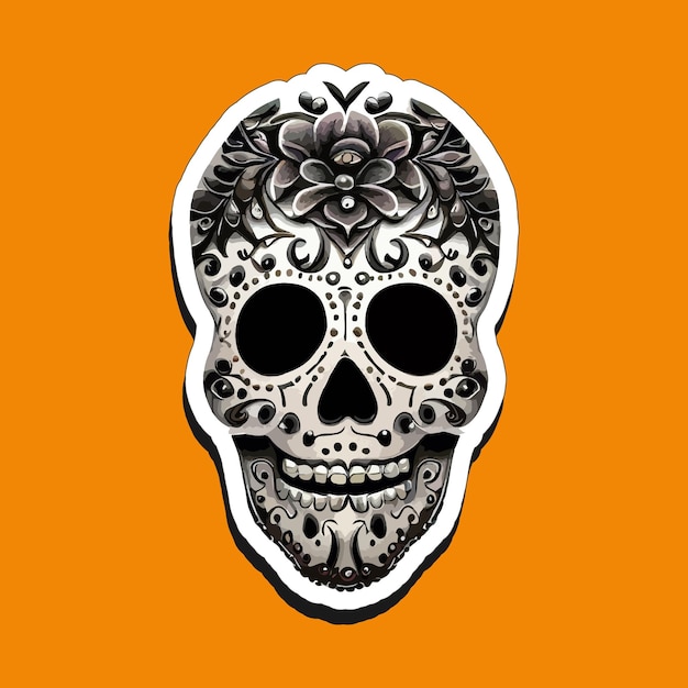 Diseñan pegatinas de calaveras mexicanas para celebrar el día de muertos