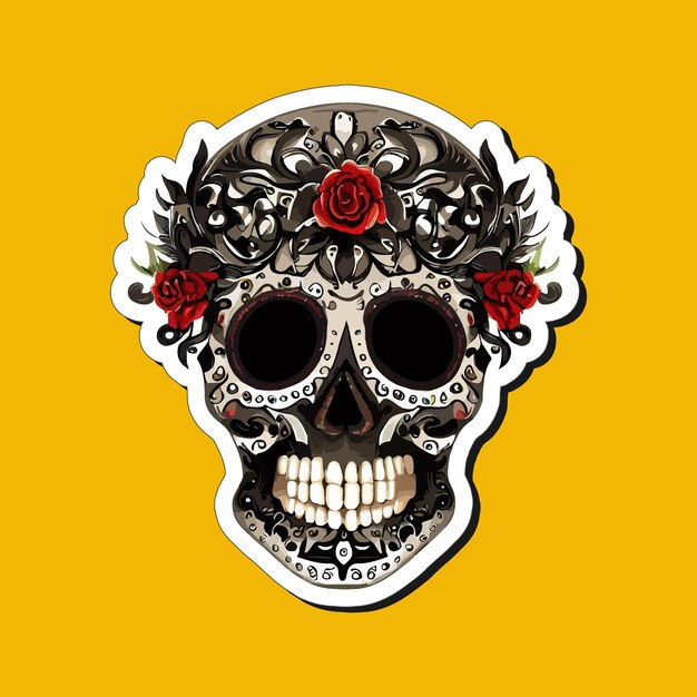 Diseñan pegatinas de calaveras mexicanas para celebrar el día de muertos