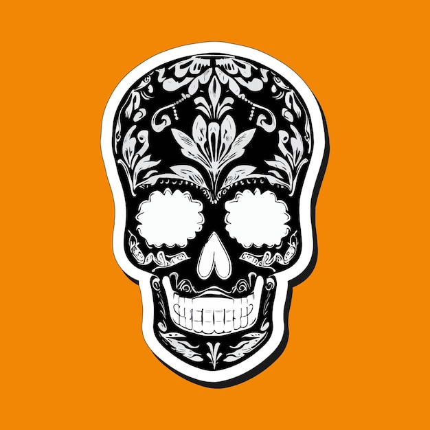 Diseñan pegatinas de calaveras mexicanas para celebrar el día de muertos