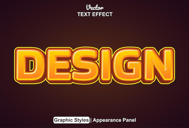 Diseñar efecto de texto con estilo gráfico y editable.