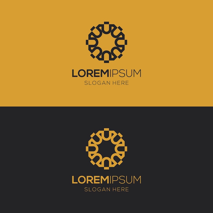 Vector diseñar un logotipo en forma de adorno árabe islámico.