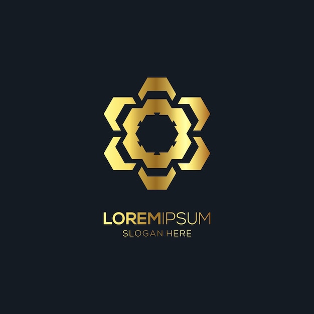 Diseñar un logotipo en forma de adorno islámico árabe hexagonal.