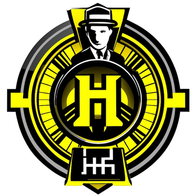Diseñar un logotipo para un periodista usando la ilustración de vector de periodista letra h