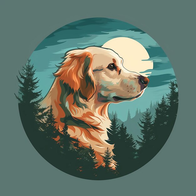 Diseñar un logotipo de perro al estilo de una ilustración