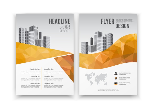 Diseñe la plantilla del negocio del informe anual del diseño del aviador del folleto del cartel del libro de la cubierta del diseño.