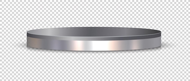 Diseño 3D de podio de pedestal abstracto en fondo transparente Concepto de soporte vacío mínimo Forma 3D para presentar productos Exposición de exhibición de publicidad cosmética Promoción geométrica vectorial