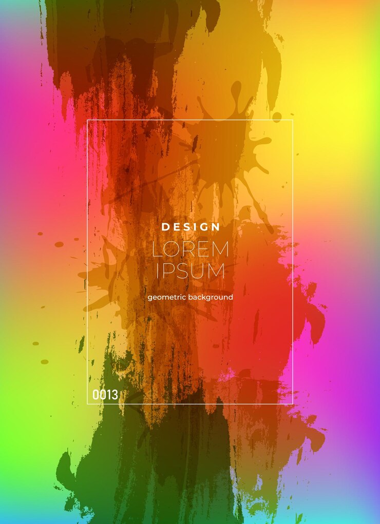 Vector diseño abstracto de acuarela de colores