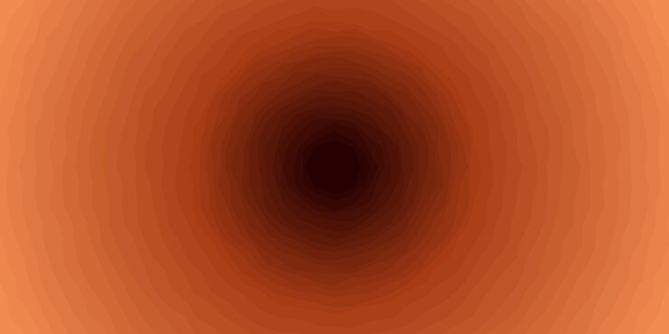 Diseño abstracto de agujero de fondo naranja