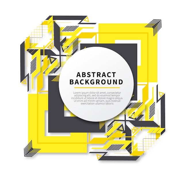 Diseño abstracto amarillo moderno del estilo del fondo