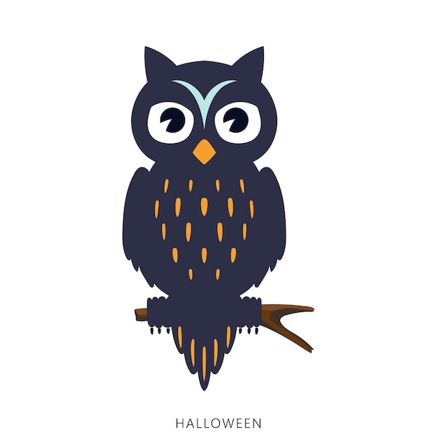 Diseño abstracto de arte de ilustración de halloween vector gratuito