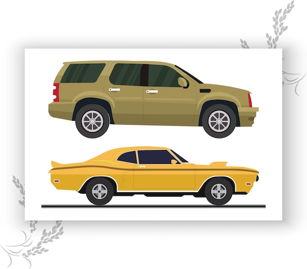 Diseño abstracto de automóviles