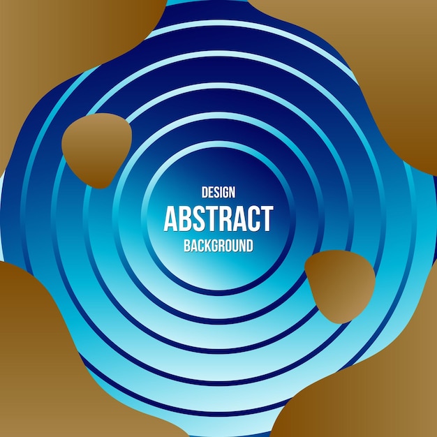 un diseño abstracto azul con un fondo azul y un círculo azul con las palabras artista en él