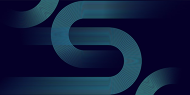 un diseño abstracto azul con la letra s en él