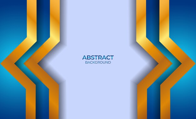 Diseño abstracto azul y oro