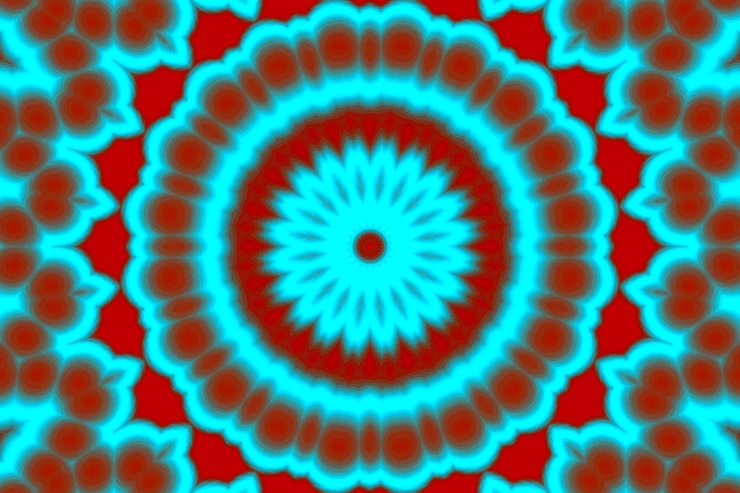 Vector diseño abstracto azul y verde