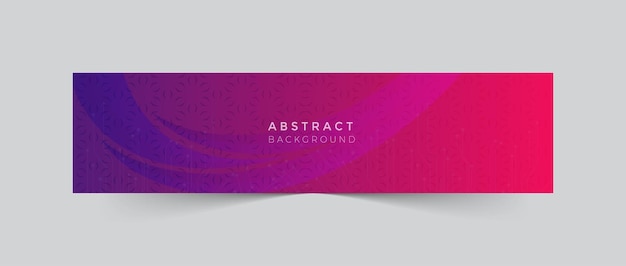 Diseño abstracto para el banner de LinkedIn de negocios La portada de las redes sociales con forma de gradiente