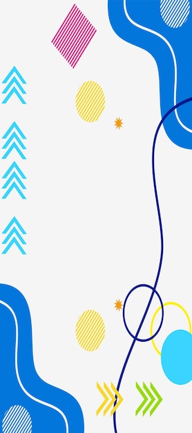 Diseño abstracto de banner con marco de fondo