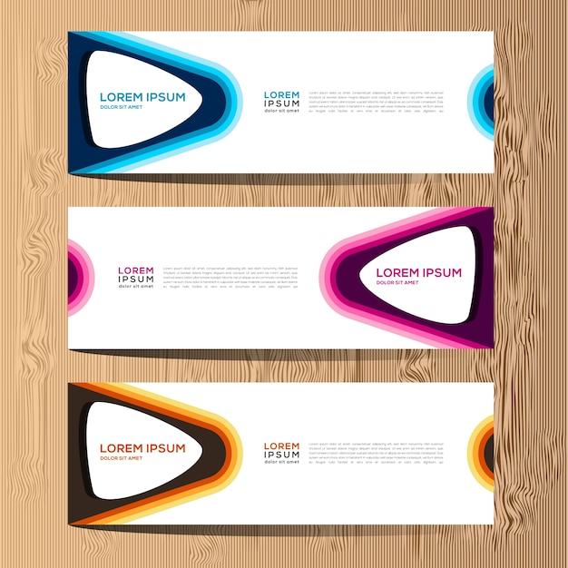 diseño abstracto para banner web